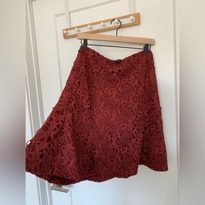Club Monaco Lace Brick Skirt NWOT